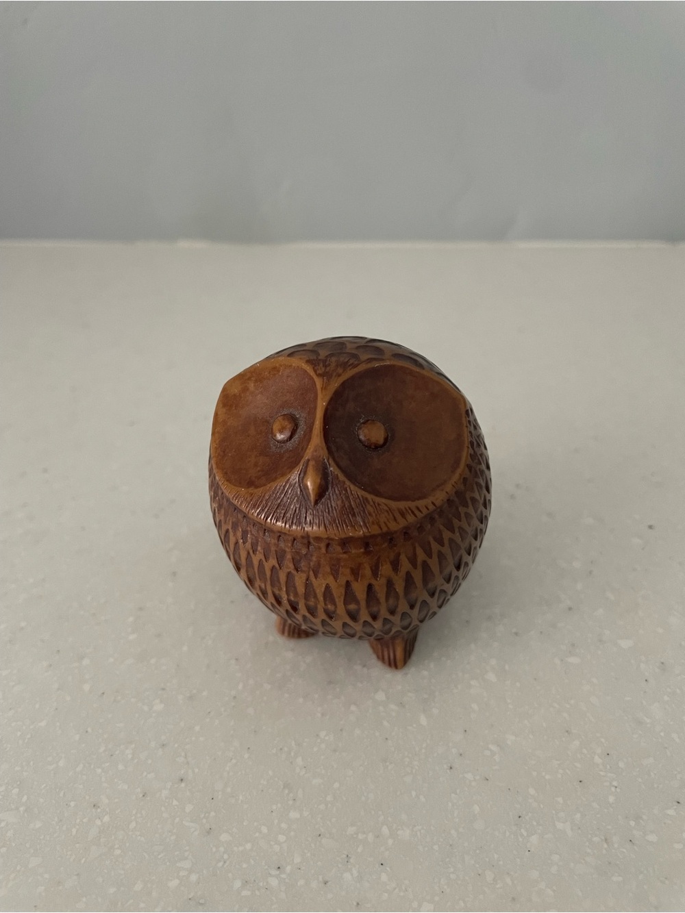 Owl Figurine – Replica of Argillite – Vancouver, B.C. – Hand Carved Style